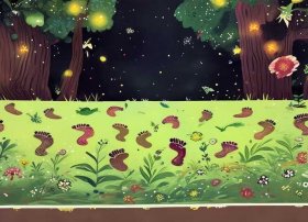 脚印的绘本故事；脚印的绘本故事怎么画