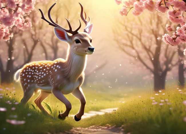 梅花鹿的童话（梅花鹿的童话300字）