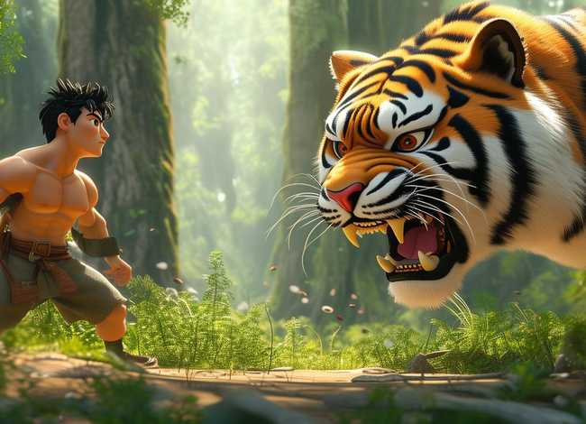 武松打虎儿童故事配图；武松打虎的幼儿故事