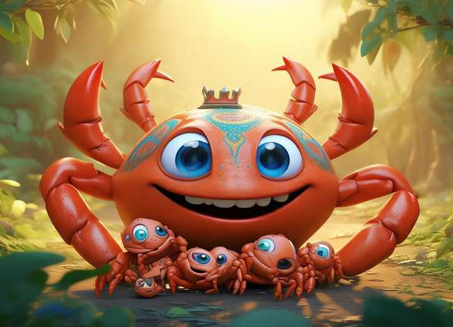 巨型螃蟹的儿童故事 螃蟹的幼儿故事