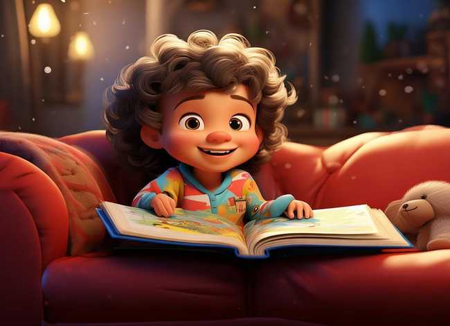 宝贝故事图片；宝贝讲故事图片