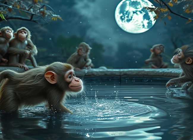 讲故事猴子捞月的故事 - 猴子捞月的故事怎么讲