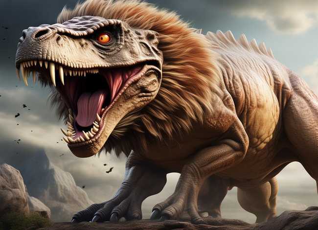 狮吼恐龙简笔画 - 狮吼恐龙简笔画图片