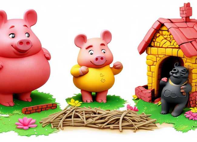 儿童故事三只小猪（幼儿园故事三只小猪盖房子）