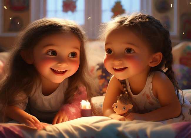 儿童睡前故事妞妞和好朋友，妞妞和牛牛一对好朋友