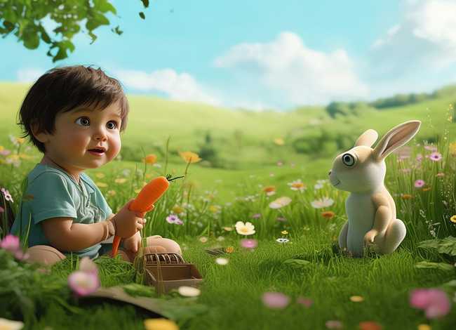 守株待兔故事视频儿童讲故事；少儿故事守株待兔视频