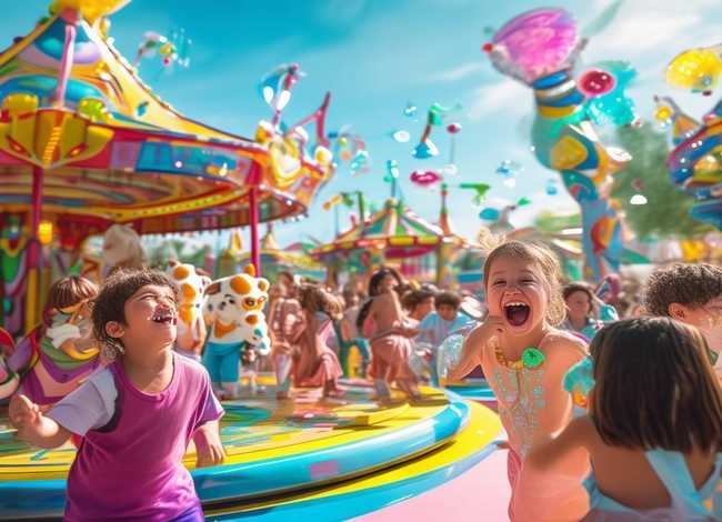 游乐场小孩活动故事，游乐场小孩活动故事视频