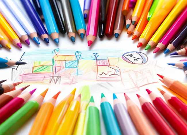 儿童用彩铅画画，儿童用彩铅画画大全超简单