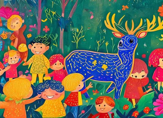 九色鹿儿童版ppt、九色鹿绘本ppt幼儿园