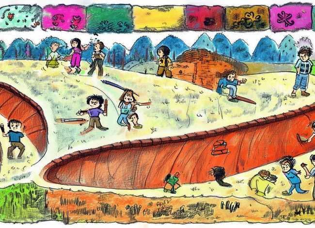 地道战儿童画图片、地道战儿童画图片大全不涂色