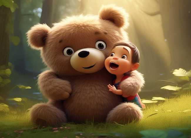 小熊抱抱儿童故事 - 小熊抱抱的故事