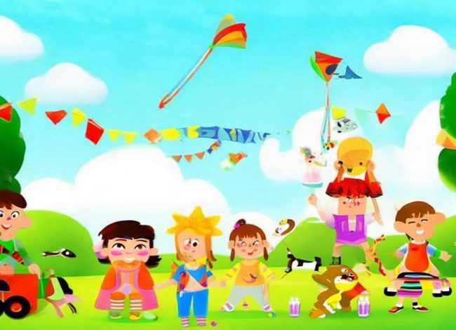 六一儿童节英语故事带图案，六一儿童节英语图画