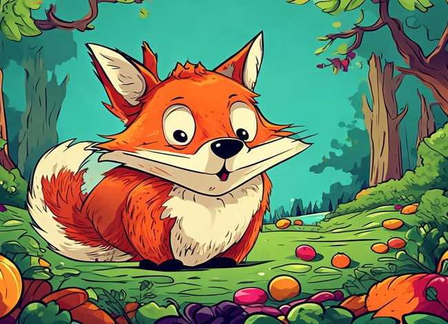 好饿的狐狸儿童故事，好饿的狐狸绘本故事