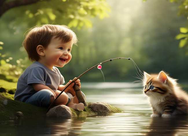 儿童故事短一点的小猫钓鱼（幼儿短故事小猫钓鱼）