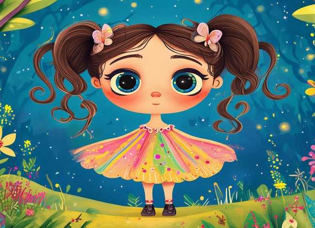 儿童故事人物女孩（幼儿故事人物）