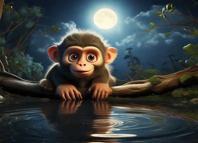 小故事猴子捞月（小故事猴子捞月亮）