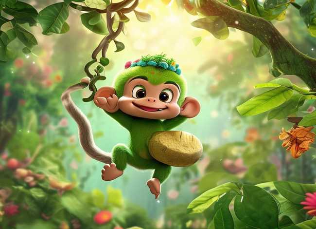 小皮猴的儿童故事 小猴皮皮的故事图片