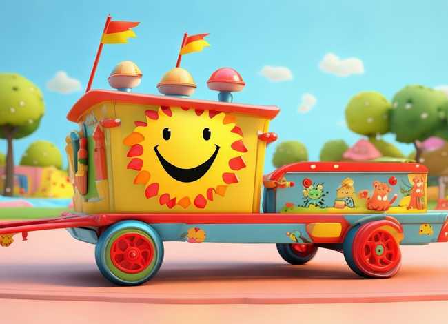 儿童车和拖车的故事；儿童动画片拖车