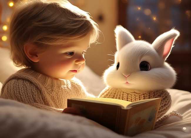 兔子的故事儿童睡前故事 - 兔子的睡前小故事