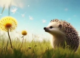 儿童故事蒲公英和小刺猬 蒲公英和小草的故事