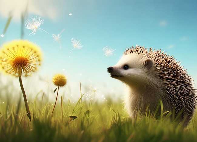 儿童故事蒲公英和小刺猬 蒲公英和小草的故事