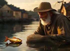 渔夫跟金鱼的故事；渔夫跟金鱼的故事作者