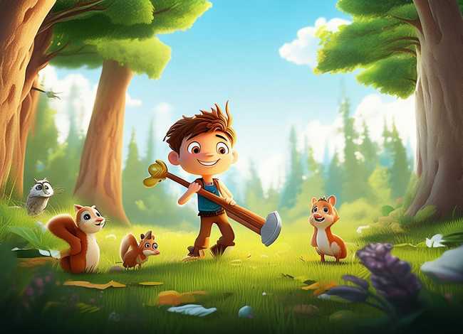儿童故事金斧子视频 - 金斧子的故事视频