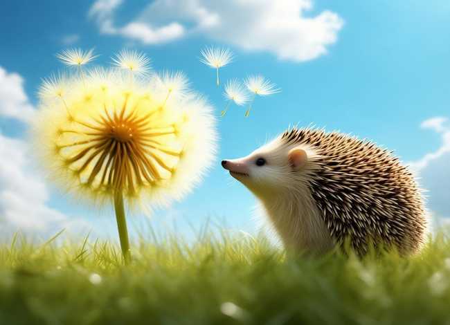 儿童故事蒲公英和小刺猬 蒲公英和小草的故事