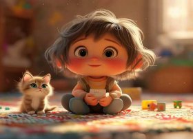 小猫的故事幼儿故事、小猫的故事幼儿故事绘画