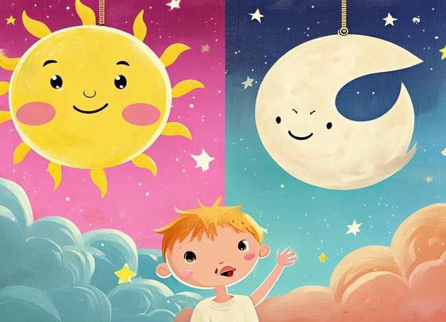 儿童故事书太阳和月亮、幼儿故事太阳和月亮