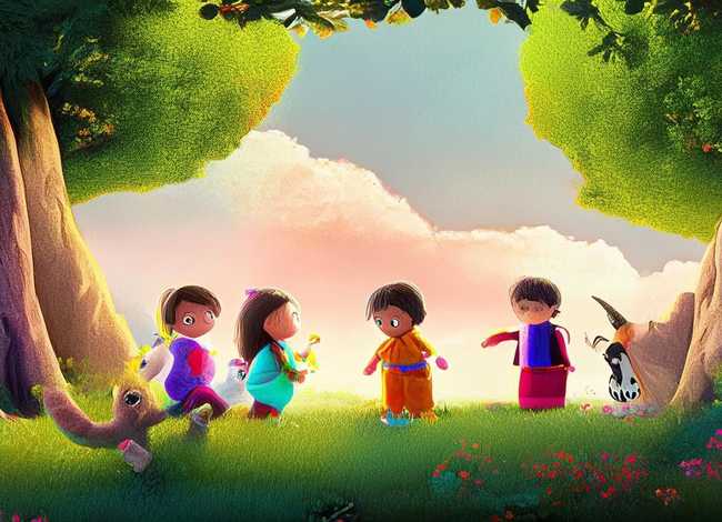 儿童故事森林大地 大森林的故事幼儿大班