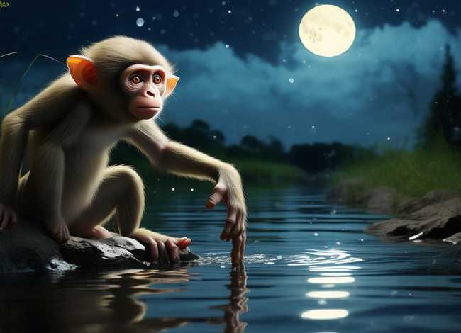 猴子捞月亮的故事阅读理解题，猴子捞月亮的故事阅读理解题目