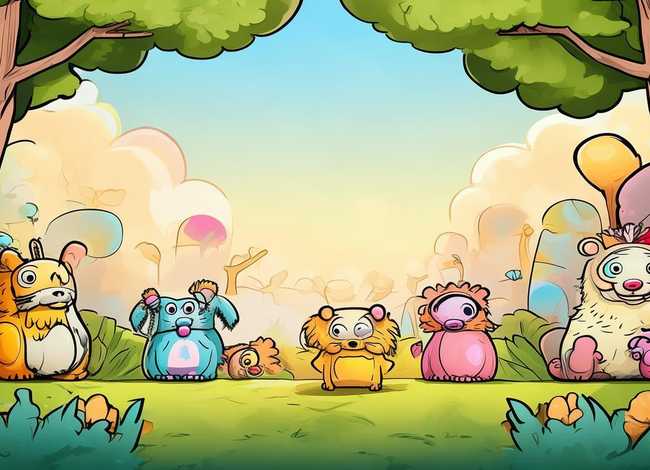 动物故事配图简笔画，动物故事配图简笔画彩色