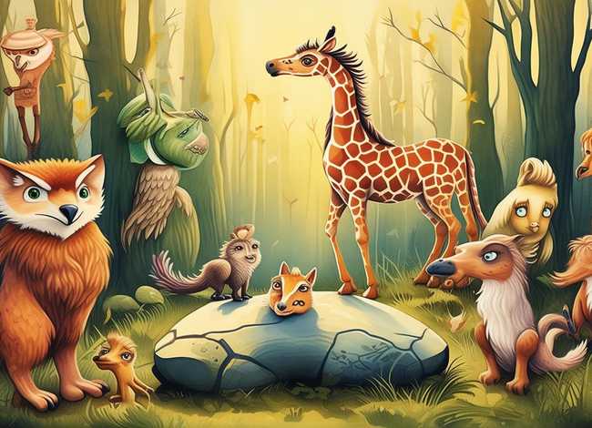 动物的故事绘画 - 动物的故事绘画作品