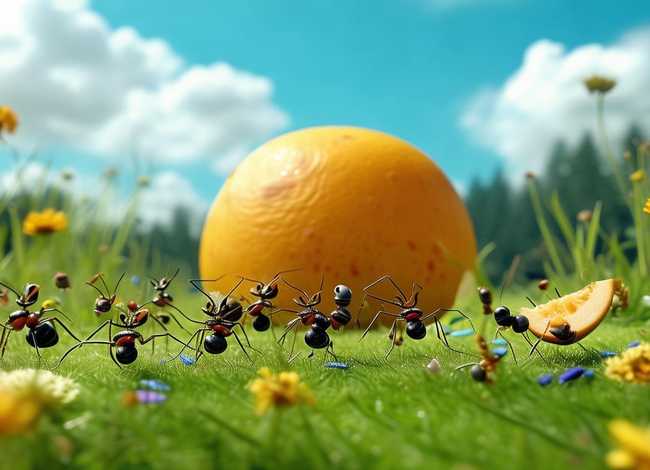 儿童自制绘本故事图片蚂蚁和西瓜、自制绘本故事6张带图片 幼儿园