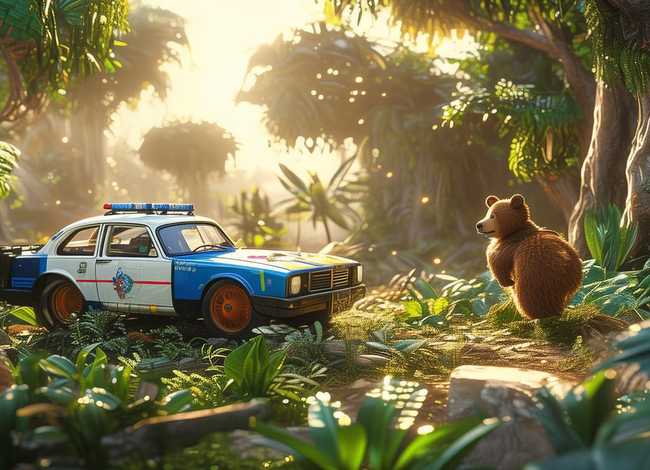 变形警车珀利故事、变形警车珀利故事丛林布朗熊故事