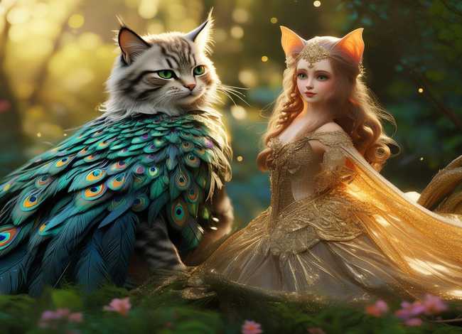 猫小帅故事孔雀公主 - 猫小帅孔雀公主的故事