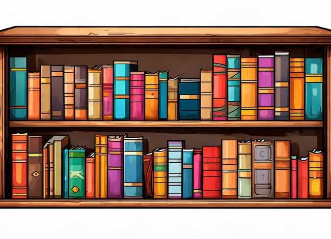 书柜的书图片；书柜的书图片简笔画