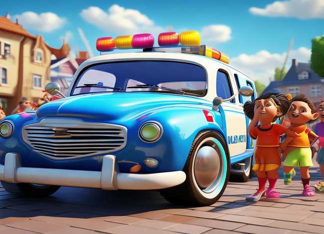 儿童警车故事短视频（警车幼儿故事大全集）