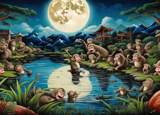粤语儿童故事猴子捞月视频（猴子捞月故事视频大全）