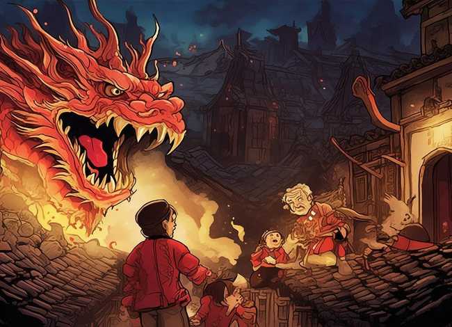 年兽的传说儿童故事视频 关于年兽的传说故事视频