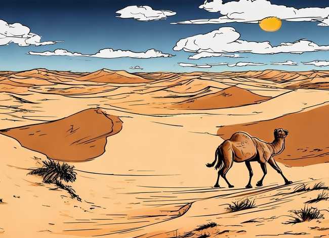 撒哈拉的故事图片（撒哈拉的故事图片简笔画）