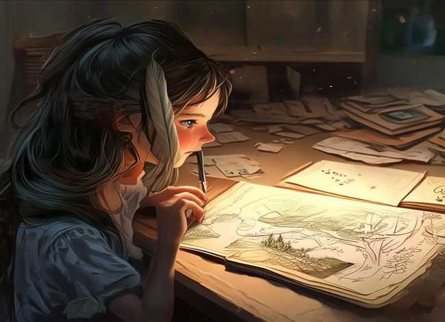 一个故事简笔画、一个小故事简笔画