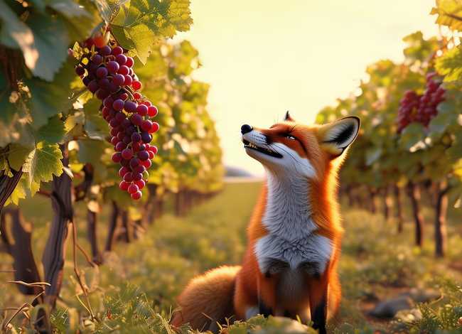 狐狸和葡萄园 - 狐狸和葡萄园的故事