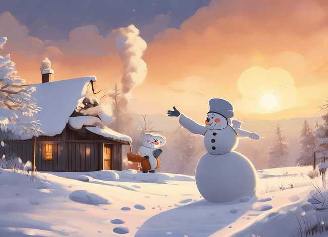 儿童故事我喜欢有你的冬天 我喜欢冬天因为有你