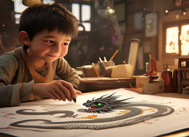 画龙点睛成语故事儿童版（画龙点睛成语故事文字版）