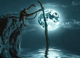 讲故事猴子捞月亮的故事 - 讲故事猴子捞月亮的故事是什么