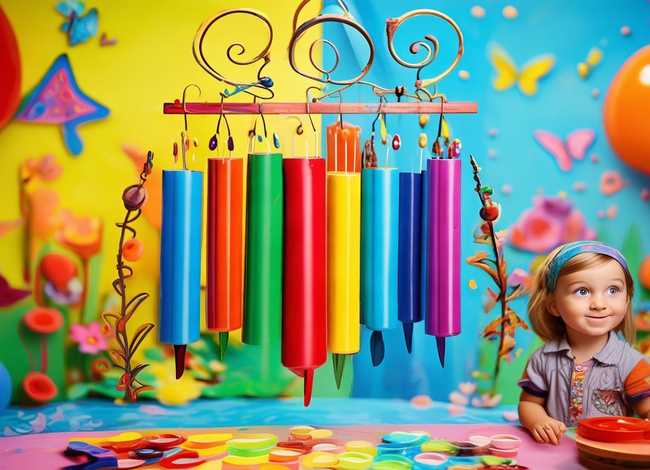 风铃儿童画作品 风铃儿童画作品图片