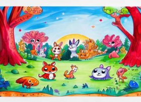 彩铅儿童插画（彩铅插画 儿童绘本）