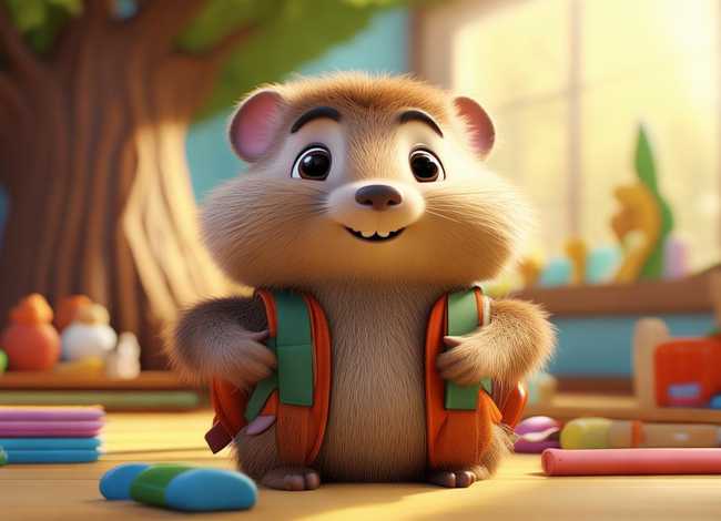 儿童故事0至3岁小地鼠 - 地鼠的故事-小地鼠第一次上学